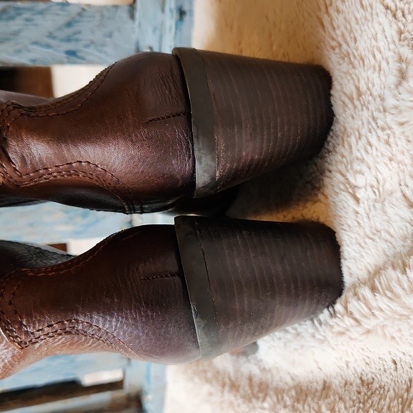 Lucky Brand Dark Brown Ankle Boots Heeled - Picture 5 of 16
